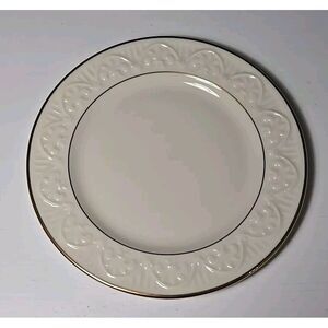 Lenox Matelasse Butter Bread Dessert Plate Ivory with Gold Trim 6.25" NWT
